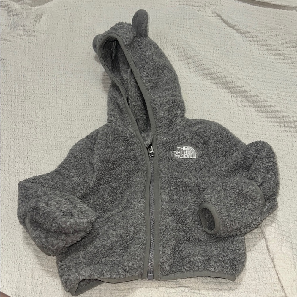The North Face Kids Gray Fleece Hoodie